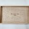 Rectangle tray with personalization. Made from Hard Maple
